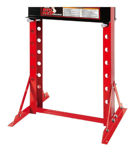 Prensa 30 Toneladas Con Gato Hidraulico Big Red Color Rojo
