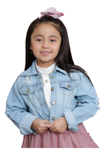 Chaqueta Jean De Moda Niña Le Bisou