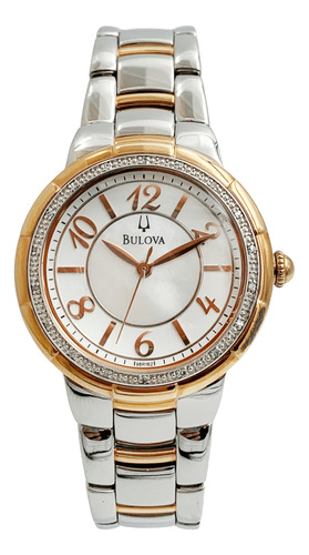 Reloj Bulova 98r162 Para Mujer Análogo De Cuarzo Pulsera