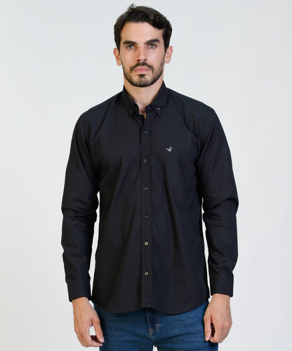 Camisa Poplin Hombre Brooksfield Bolsillo Regular Fit 3584b