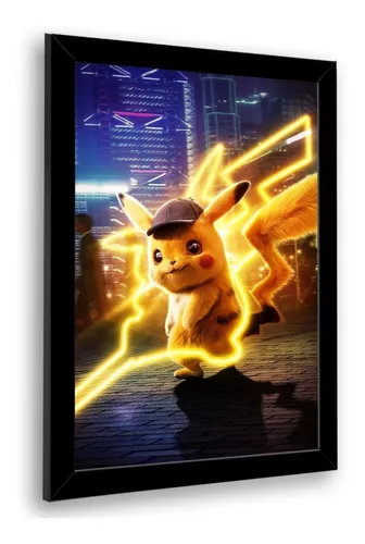 Pokemon - Pikachu Poster Emoldurado, Quadro em