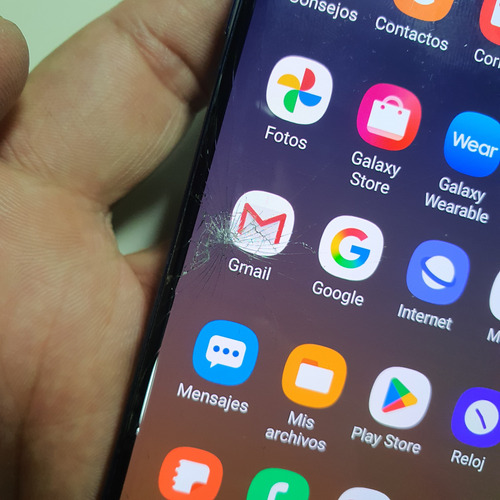 Samsung Galaxy Note 9 Liberado Detalle En Pantalla Azul Oscuro (Usado)