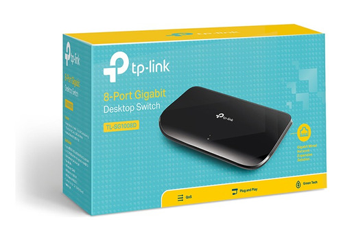 Switch Gigabit De 8 Puertos De Escritorio Tp Link Tl-sg1008d