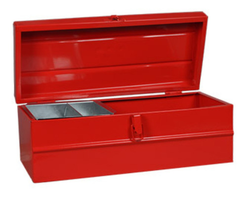 Imagen 2 de 2 de Caja de herramientas Lara 4 de metal 180mm x 415mm x 160mm roja