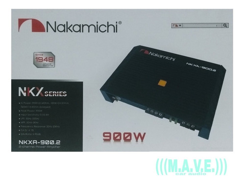 Amplificadore Nakamichi 2 Canales .mod:nkxa-900.2. 900w. 