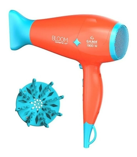 Imagen 3 de 3 de Secador de pelo GA.MA Italy Bloom Diamond BECHD2227 naranja 110V/220V