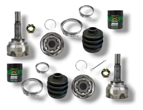 Kit 2 Espiga Lado Rueda Int 22 - Ext 25 Nissan March 2016