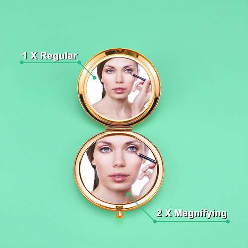 Espejo De Maquillaje Compacto Para Mujer Pastor, Esposa, Pas