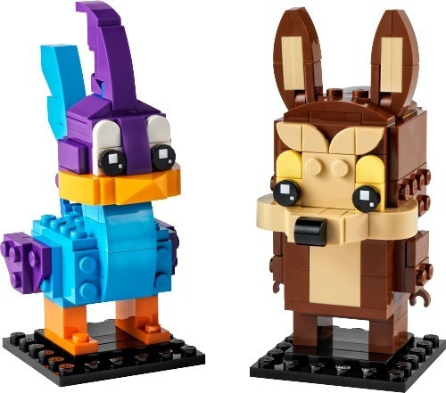Lego Brick Headz Correcaminos Y Coyote Modelo 40559