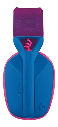 Imagen 3 de 10 de Auriculares gamer inalámbricos Logitech G Series G435 x 1 unidades azul y frambuesa