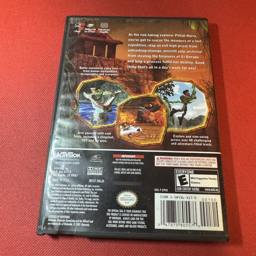 Pitfall The Lost Expedition Nintendo Gamecube Gc Original (Usado)