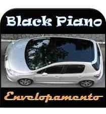 Envelopamento Black Piano Preto Alto Brilho Com 1,35m X 3m