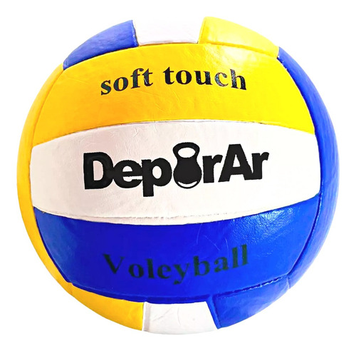 Pelota Volley Goma Drb Beach Voley Dribbling Aire Libre Color Azul/blanco/amarillo