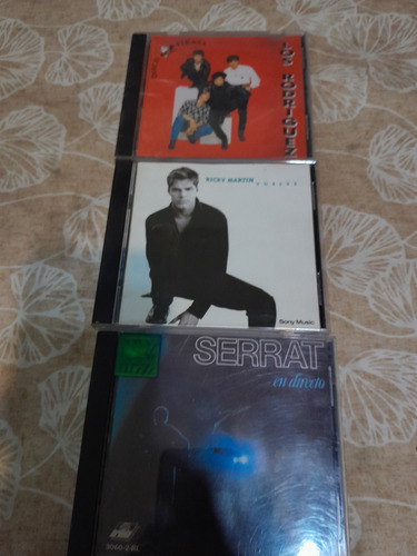 Los Rodriguez-ricky Martin -serrat Cds X Lote !!!