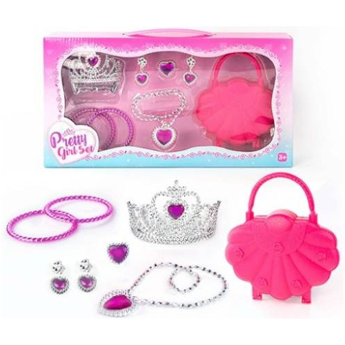 Set Princesa Pretty Girl Con Corona Y Accesorios 2338994