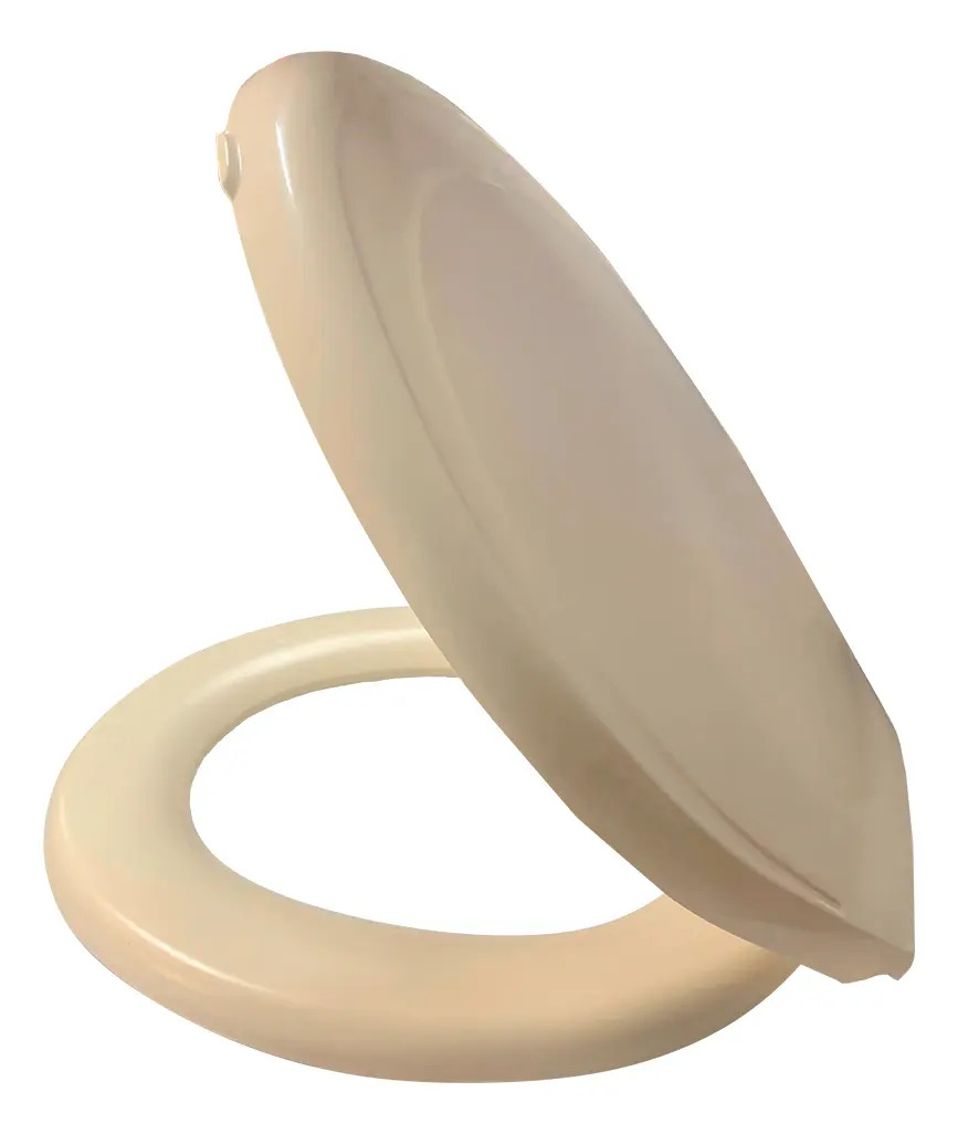 Assento Sanitário Tampa Vaso Almofadado Hyper Oval Incepa Cor Bege