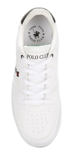 Tenis Blanco Liso Casual Polo Club Hombre 9784