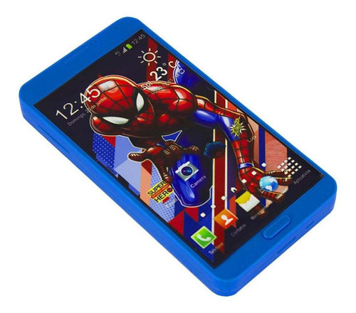Smartphone Celular De Brinquedo Spiderman Com Som