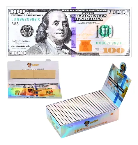 Papel De Liar Rolling Papers Billete Dolar Honeypuff X24unds