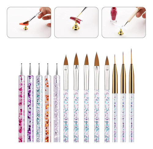 2 X 13pcs Nail Art Design Pen Herramienta De Pintura Nail
