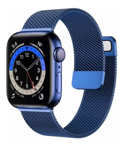 Smartwatch Reloj Inteligente At8 Resistente Al Agua Color de la caja Azul marino