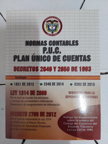Puc  : Normas Contables Plan Único De Cuentas 2023 × 12 Unid