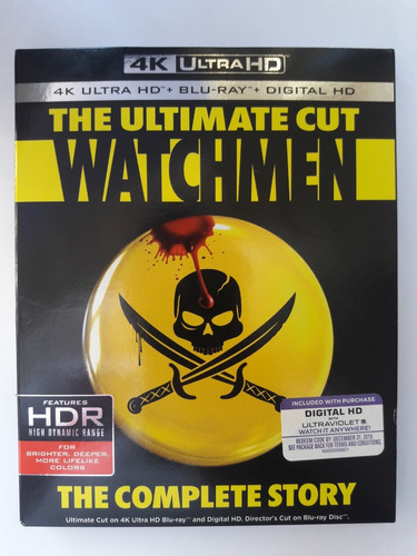 Watchmen The Ultimate Cut Pelicula 4k Ultra Hd + Blu-ray
