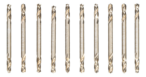 U Juego Para 10 Brocas Hss-co M35 Doble Punta, Color