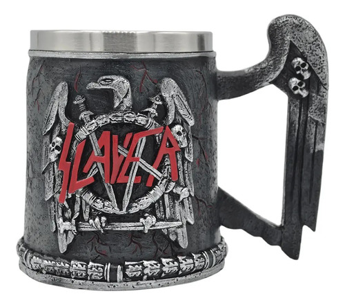 Tazón Taza 3d Resina Rock Grupo Slayer - Eagle Logo