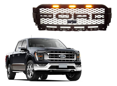 Máscara Tuning Con Led Para Ford F-150 2023-2024