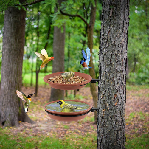 Comedero Colgante Para Pájaros Para Jardín Al Aire Libre Con