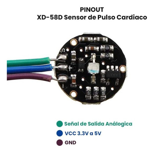 Sensor De Pulso Cardíaco Xd58c Ritmo Xd-58c Arduino Pic