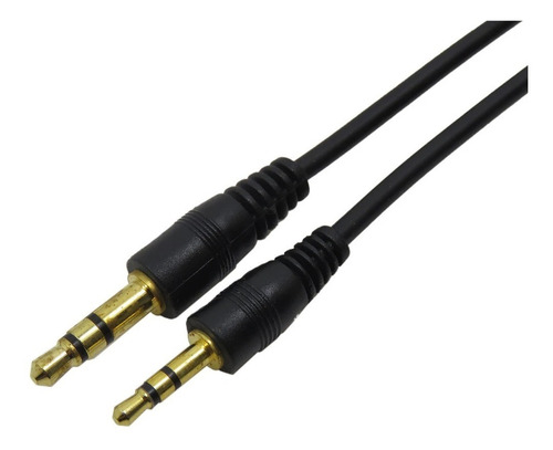 Imagen 2 de 10 de Cable Auxiliar Spica Macho A Macho Para Audio Y Microfono 1m