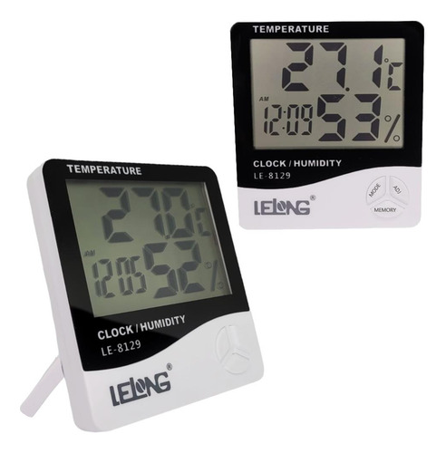 Relogio De Parede E Mesa Termômetro Lcd Digital Temperatura