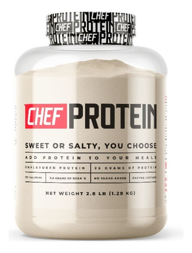 Suplemento en polvo CHEF PROTEIN  Sweet Chef Protein Sweet proteína whey / enzima lactasa en pote de 1.28g