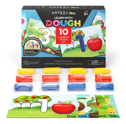 Arteza Kids Play Dough, Kit De Arcilla Para Masa De Aprendiz