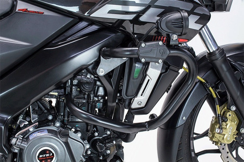 Imagen 9 de 10 de Defensas Crash Bar Negras Pulsar Ns 200 Fire Parts