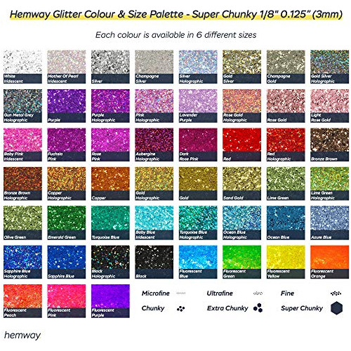 Cuerpo Brillos Corporales Hemway Ultra Sparkle Glitter - Sup