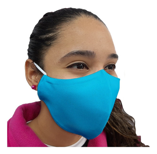 Imagen 9 de 10 de Pack 10 Mascarillas Tela Clinica Antifluidos Reutilizable
