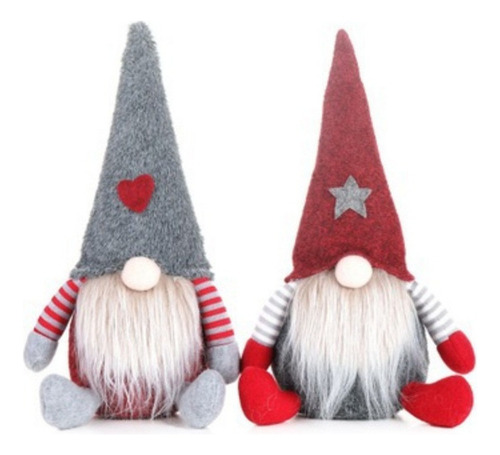 // Cb Un Par Gnomos Decoran 2 Colgantes Para Árbol Navidad