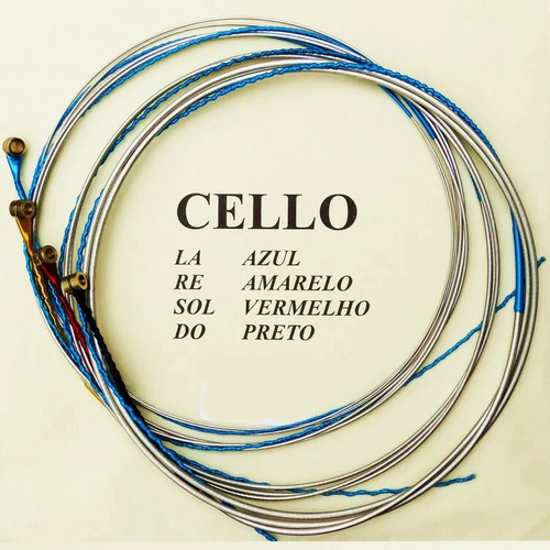 Cordas Mauro Calixto Para Cello Violoncello 4/4 Completo