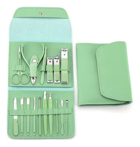 Set Manicure Pedicure Profesional Aseo Cara Mano Pie 16 Pza