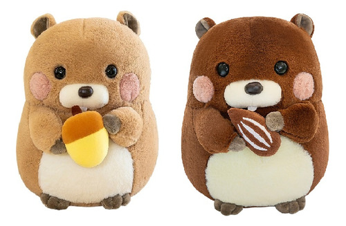 2pcs Lindo Muñeco De Marmota, Peluche Cómodo Para Niños.