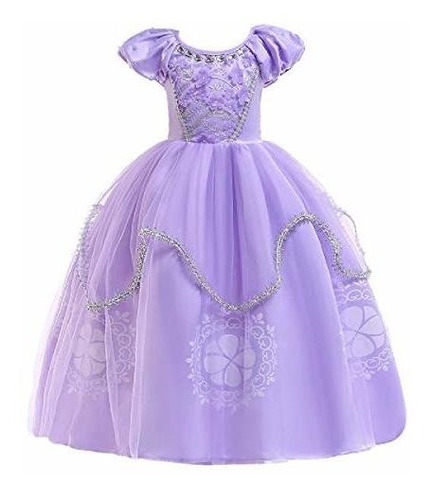 Myrisam Niñas Sofia La Primera Princesa Rapunzel Disfraz De 