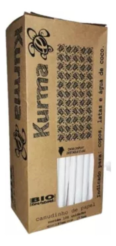 Canudo De Papel Biodegradável Caixa Master - 1000 Uni Kurma
