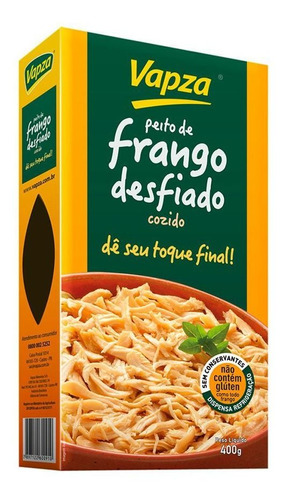 Frango Desfiado Cozido Vapza 400g