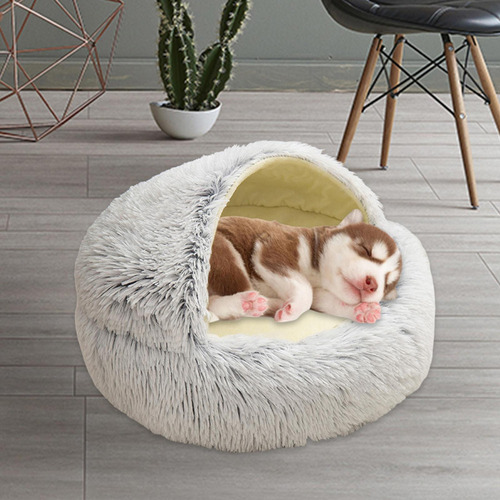 Cama Para Mascotas, Redonda, Suave, De Felpa, Nido, Cueva,