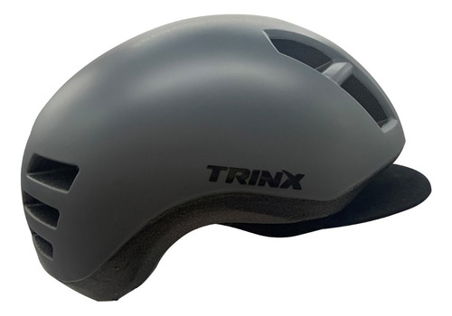 Casco Trinx Urbano Color Gris Talle M/l