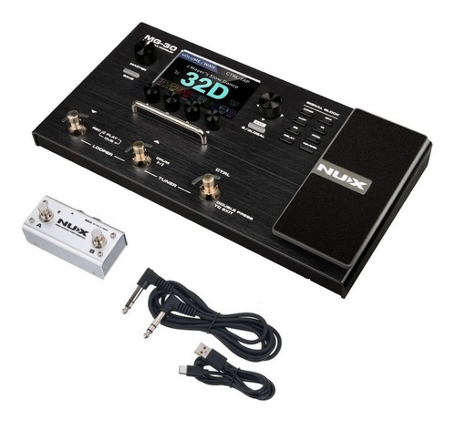 Pedalera Procesador Multiefectos Nux Mg-30 Doble Footswitch