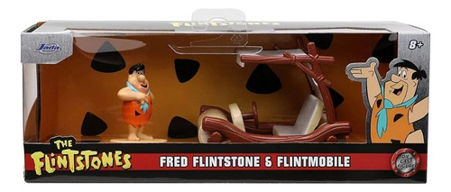Auto Y Figura De Los Picapiedras Troncomovil Marca Jada 1:32